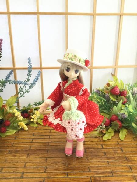【激安大特価，定番】 みかん工房 ②ピコDサイズ赤の着物ドレス(その他)｜売買されたオークション情報、yahooの商品情報をアーカイブ公開 - オークファン その他