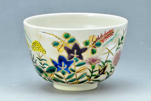 京焼！ 香菊 ☆秋の音・抹茶碗☆ 新品 ギフト 清水焼 茶道具 京焼