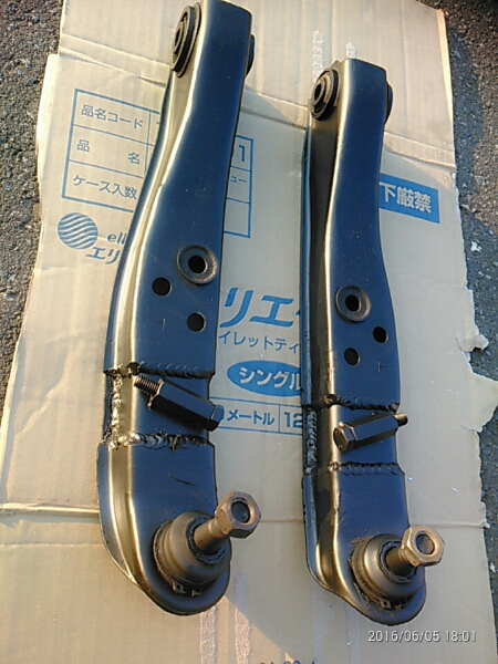 ロアアーム　50mm延長加工　S15・S14（シルビア） C34・C35