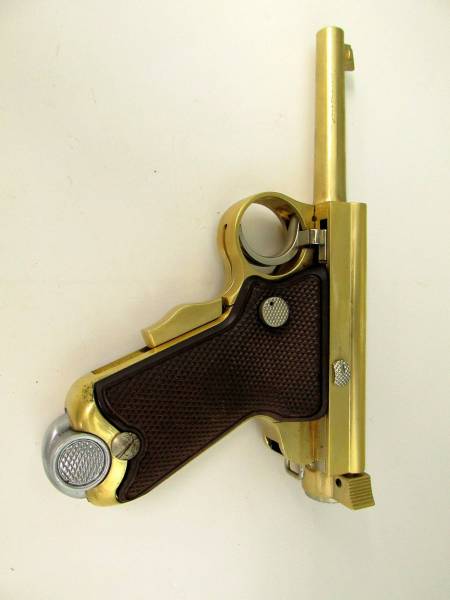 モデルガン★南部式3912御賜 SMG 金属製 ゴールド色 