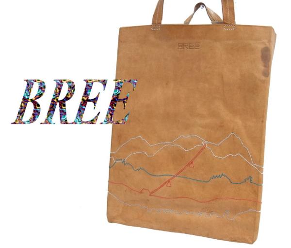 ▽ブリー BREE A4サイズ ヌメ革 トートバッグ ペーパーバッグ 