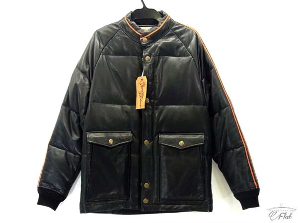 1円～テンダーロイン レーシングレザーダウンジャケット M HIDE AND