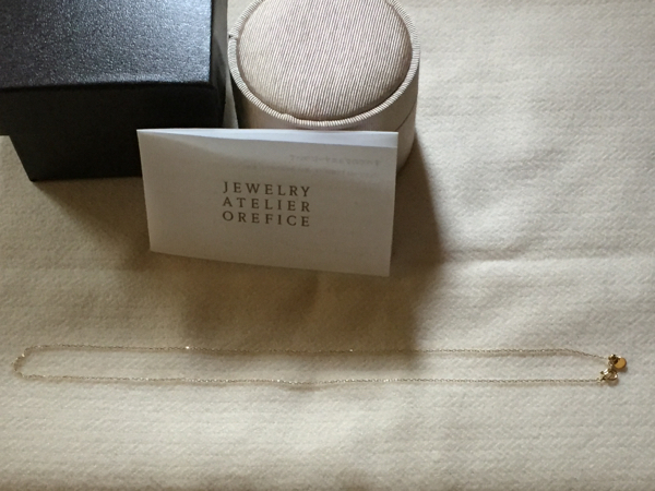 1円～新品 オレフィーチェ ネックレスチェーン K18YG 長さ45cm