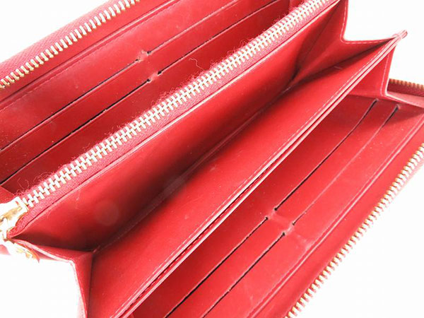 1円 ヴィトン M91597 ヴェルニ ジッピーウォレット 長財布 BY849