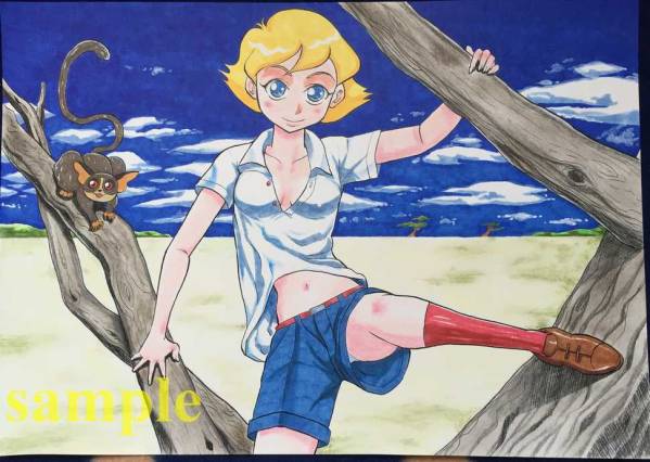 手描きイラスト 大草原の小さな天使ブッシュベイビー 手描きイラスト 売買されたオークション情報 Yahooの商品情報をアーカイブ公開 オークファン Aucfan Com