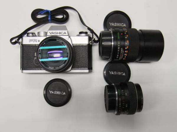 ジャンク◆YASHICA FRⅡ +レンズ