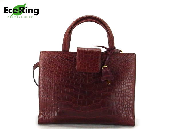 1円 フランコパルメジャーニ クロコダイル 2WAYバッグ CM437