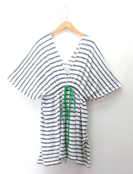 ◆メゾンドリーファー ボーダー チュニック リネン 梨花 B1564-5