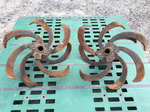 ② 耕運機 管理機 用 爪ロータリー 農機具パーツ 中古部品