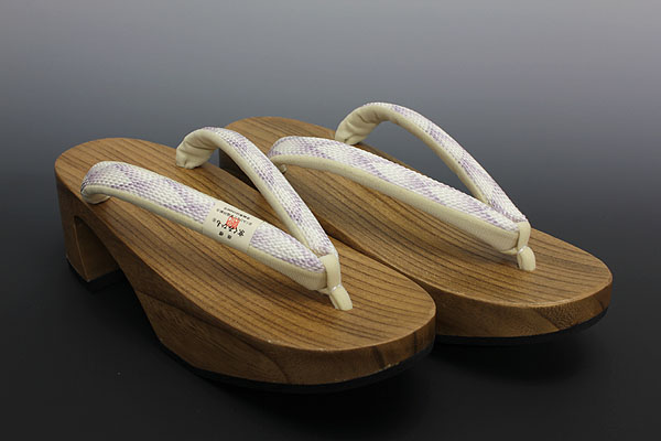 【京都きもの.com】 お洒落 ! 高級下駄草履 木目変舟形 16