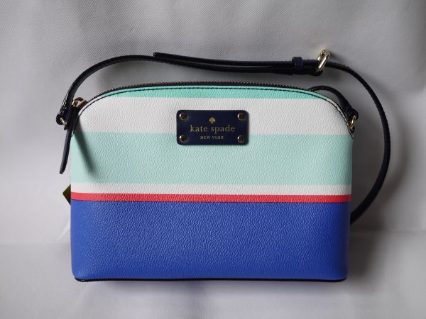 ケイトスペード ショルダーバッグ ストライプ マルチボーダー
