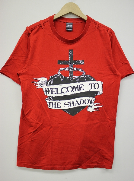1T0473/ ナンバーナイン ガンズ期 ダメージ加工Tシャツ