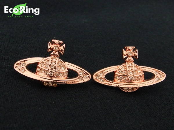 1円 美品 ヴィヴィアンウエストウッド オーブ ピアス CM492