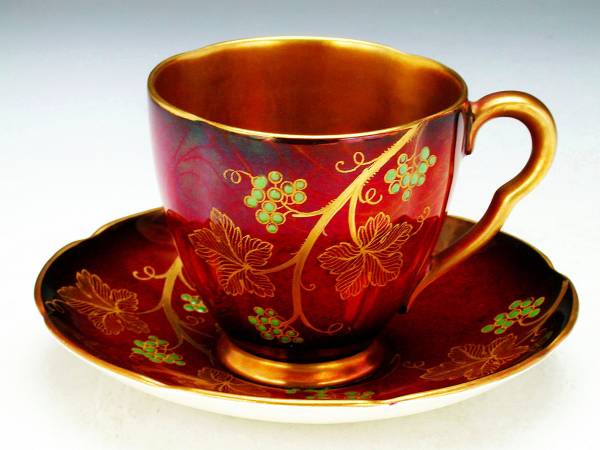 Ant カールトンウェアー・金彩エナメル葡萄図紋 C&S 2