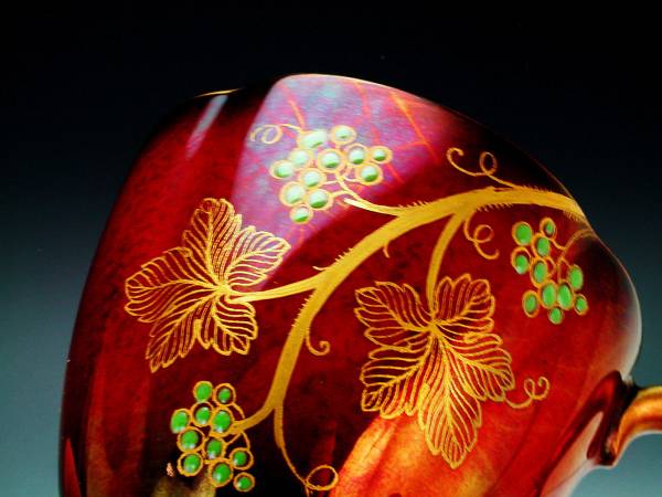 Ant カールトンウェアー・金彩エナメル葡萄図紋 C&S 2