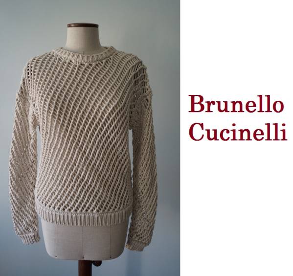 SALE【美品★本物】ブルネロ　クチネリ★メッシュニットM