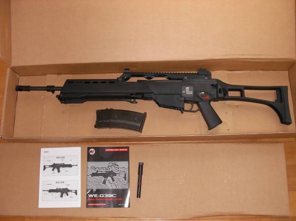 WE G39E(G36) GBB/ガスブローバック 新品 個人輸入 90m/s(0.81J)