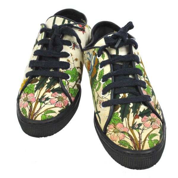 Gucci グッチ 花柄スニーカー 34b ホワイト Yc スニーカー 売買されたオークション情報 Yahooの商品情報をアーカイブ公開 オークファン Aucfan Com
