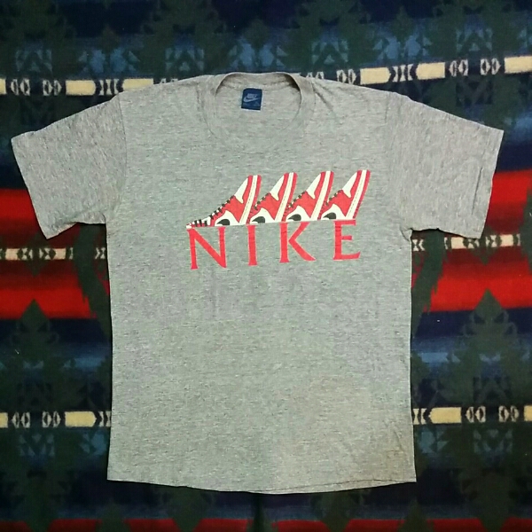 ★80s NIKE紺タグAIR JORDAN TシャツsizeXL★MADEINUSAンテージ