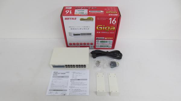 BUFFALO LSW4-GT-16NSR 16ポート Giga対応 スイッチングハブ