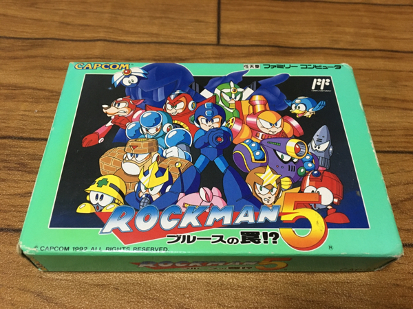 希少☆美品☆FC☆ロックマン5☆箱説付☆送料一律250円 ファミコン