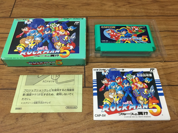 希少☆美品☆FC☆ロックマン5☆箱説付☆送料一律250円 ☆1円 【公式通販】
