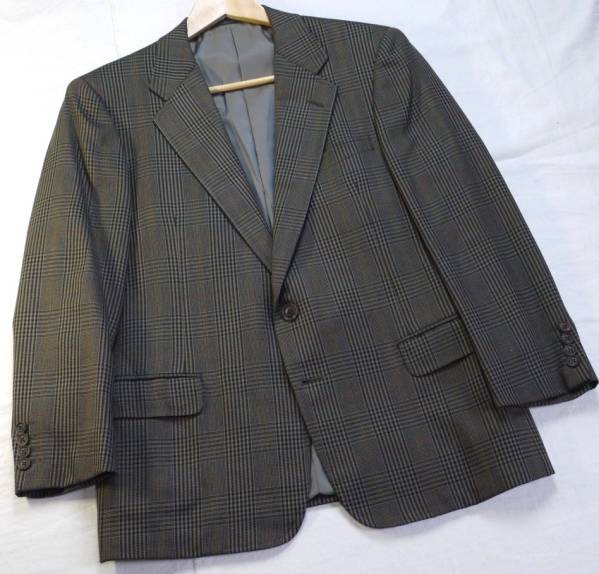 BR1731○バーバリーBurberry○165AB4緑茶チェックジャケット