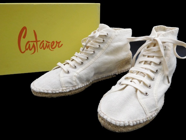 新品 定2.3万 カスタニエール エスパドリーユ スニーカー Hi 43