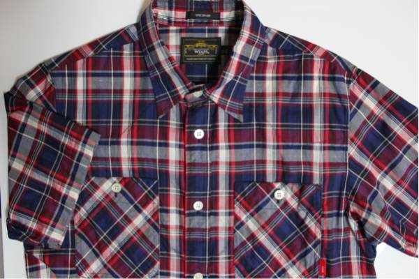 美品wtaps チェック半袖シャツM 登坂 supreme TET nbhd fpar