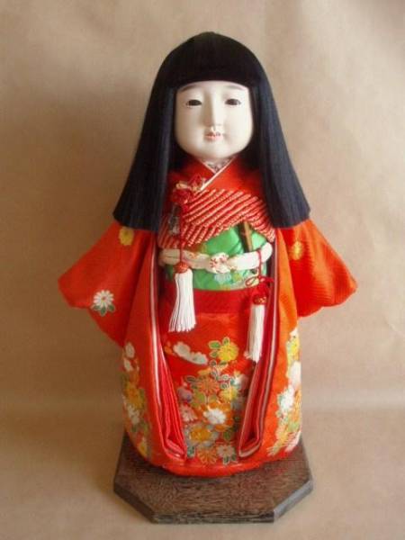 京人形 市松人形 田中彌 Yahoo!オークション 京都四条 約44cm - 正絹 