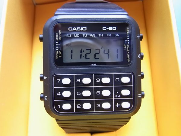 ◇カシオ 古いデジタル カルキュレータ クロノ [C-80] 美品 ◇記載事項