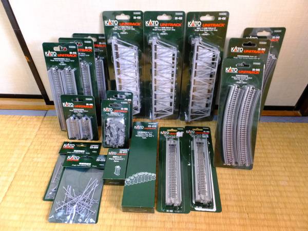 KATO　高架線路、鉄橋、橋脚、架線柱　セットで