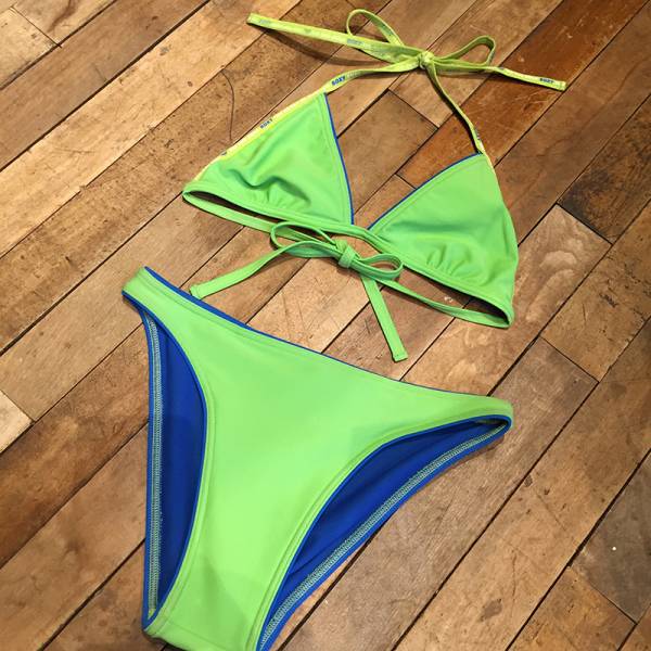 ROXY ロキシー 水着 ビキニ 未使用品 グリーン/ブルー S