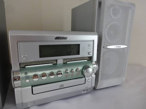 Victor MD/CD/カセット システムコンポ CA-UXW5-S リモコン付 Victor