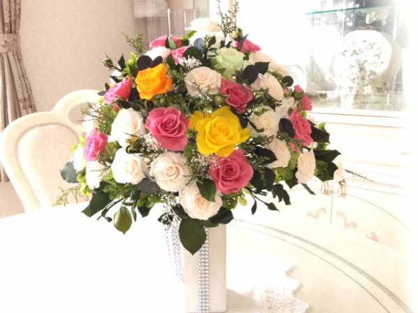 ５０輪 豪華 エレガントローズ プリザーブドフラワー 贈答 花　