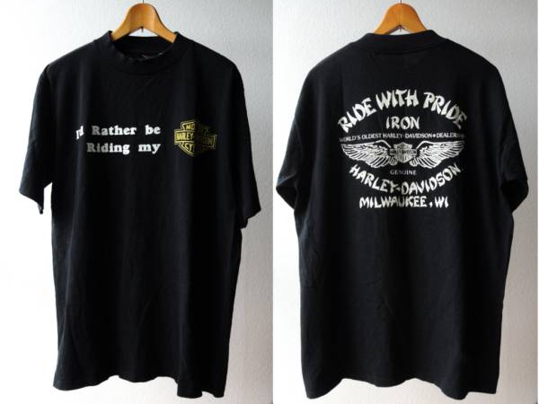 ハーレーダビッドソン ミルウォーキー ディーラーTシャツ 90s