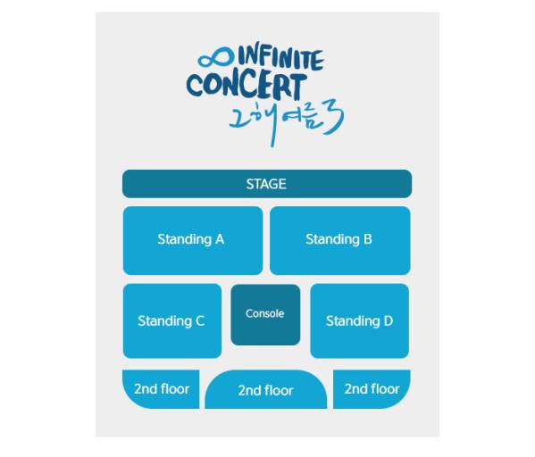 8/3★INFINITE★その年の夏3★ソウル★コンサート★A区★1枚