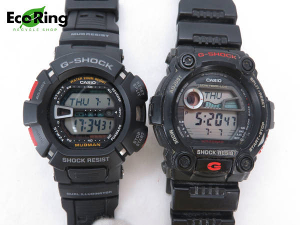 1円 G-SHOCK G-9000 G-7900 メンズ腕時計 計2点 セット EZ334