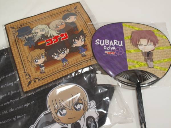 名探偵コナン　トート　うちわ　ミニタオル　３点　赤井　安室