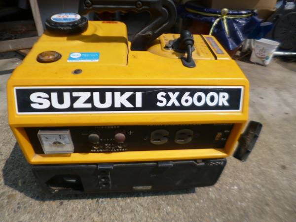 発電機SUZUKI　２サイクル　ガソリン発電機　SX600R