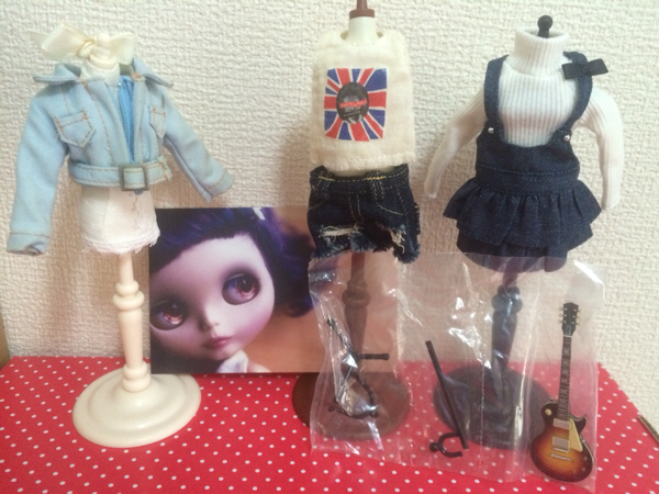 05.ブライス デフォルトOF シナモンガール デニム ギター おまけ