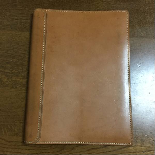 格安 希少 土屋鞄 ナチューラ ヌメ革B5ノートカバー 廃盤 使用品