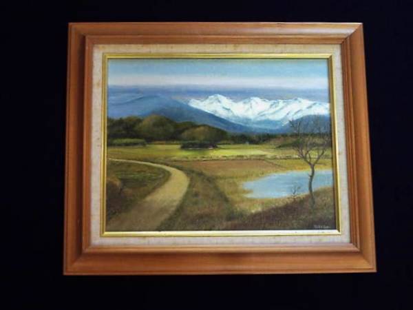 山下 清 画 [ ロンドンのタワーブリッジ ] 肉筆 油彩 額装