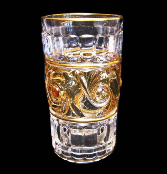 Baccarat 蓋物 ルッセ RUSSE グラス - 希少品ウランガラス オールド 