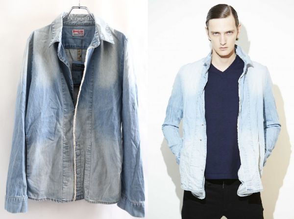 新品 16SS ATTACK THE MIND 7 デニム フック シャツ2 アタックW4