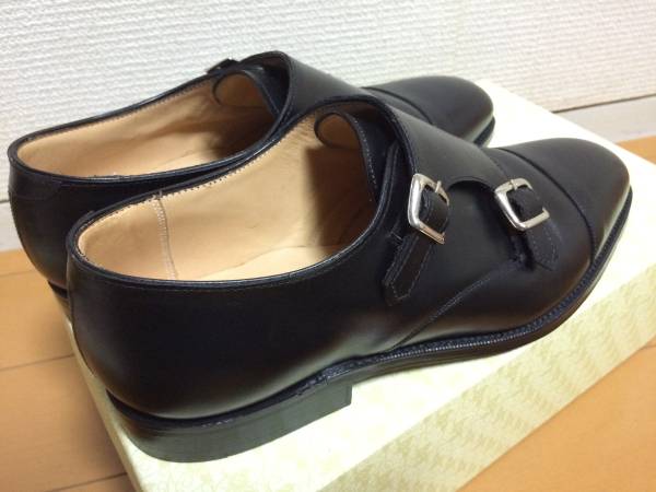 グレンソン Grenson ダブルモンク 黒　6.5F 新品箱付送料込