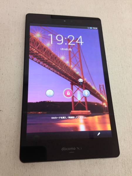 携712 docomo AQUOS PAD SH-08E ホワイト ○判定 中古