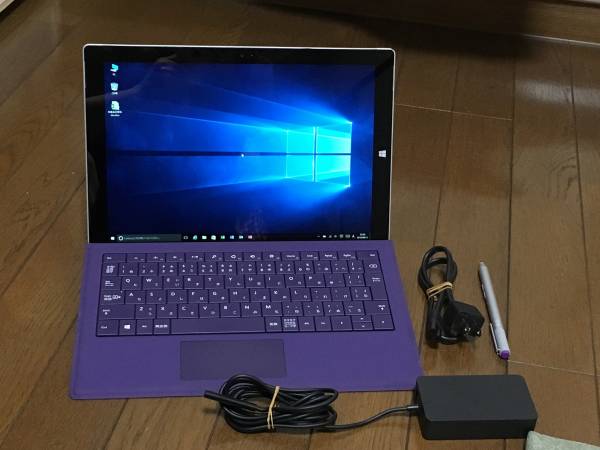Surface Pro3 i5/4G/128G TypeCover（紫・赤）付