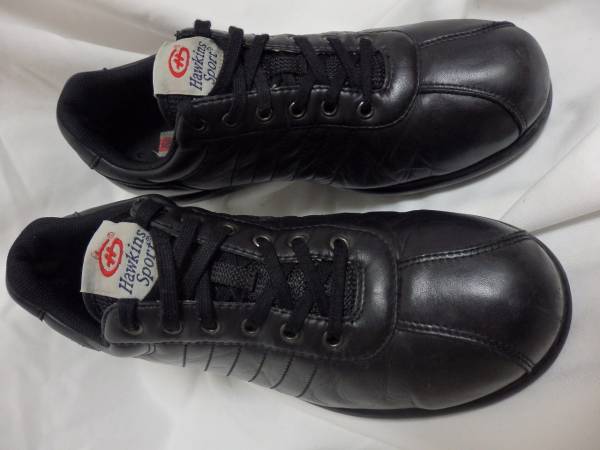 ホーキンス　スポーツ　ブラックレザー　スニーカー　中古激安！