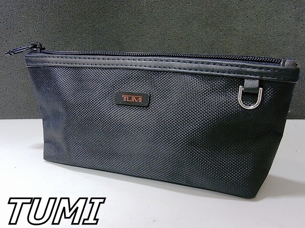 68B303M■美品■ トゥミ TUMI ナイロン 黒色 ポーチ 小物入れ